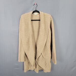 Simply Southern Cozy Bouclé Sherpa Cardigan Hooded Open Front Plush Knit